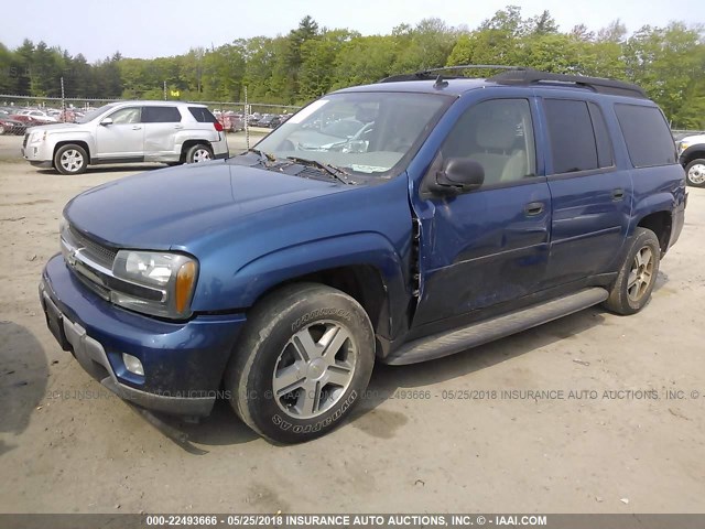 1GNET16S366112204 - 2006 CHEVROLET TRAILBLAZER EXT LS/EXT LT BLUE photo 2