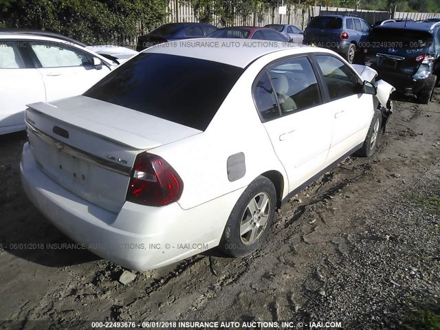 1G1ZT54835F212125 - 2005 CHEVROLET MALIBU LS 白色 照片 4