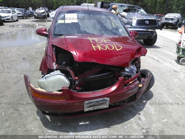 KL1TD66638B110970 - 2008 CHEVROLET AVEO LS RED photo 6