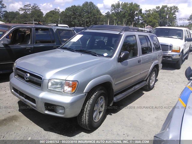 JN8DR09Y12W731718 - 2002 NISSAN PATHFINDER LE/SE SILVER photo 2