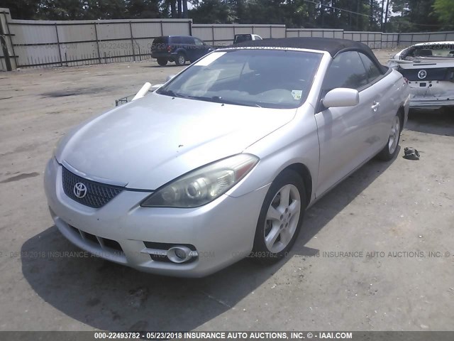 4T1FA38P58U144671 - 2008 TOYOTA CAMRY SOLARA SE/SLE/SPORT SILVER photo 2