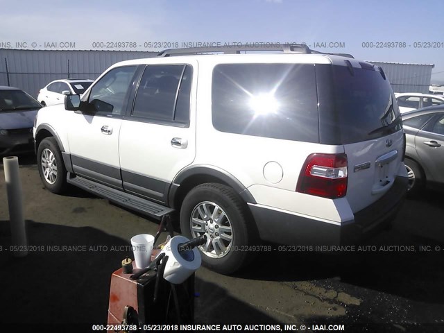 1FMJU1J5XCEF05569 - 2012 FORD EXPEDITION XLT/KING RANCH WHITE photo 3