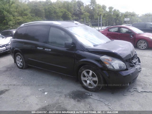 5N1BV28UX8N118967 - 2008 NISSAN QUEST S/SE/SL BLACK photo 1