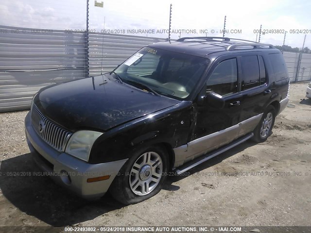 4M2ZU66W13UJ19385 - 2003 MERCURY MOUNTAINEER  BLACK photo 2