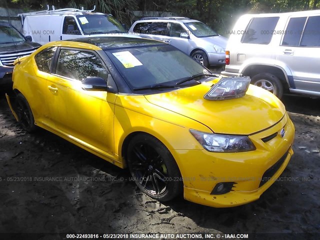 JTKJF5C78C3023160 - 2012 TOYOTA SCION TC 黄色 照片 1
