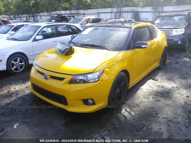 JTKJF5C78C3023160 - 2012 TOYOTA SCION TC 黄色 照片 2