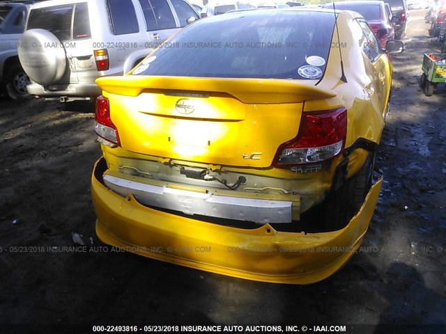 JTKJF5C78C3023160 - 2012 TOYOTA SCION TC 黄色 照片 6