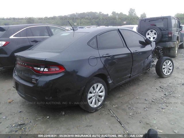 1C3CDFBB0ED702794 - 2014 DODGE DART SXT BLACK photo 4