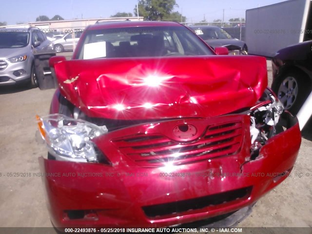 4T1BE46K79U299871 - 2009 TOYOTA CAMRY SE/LE/XLE RED photo 6