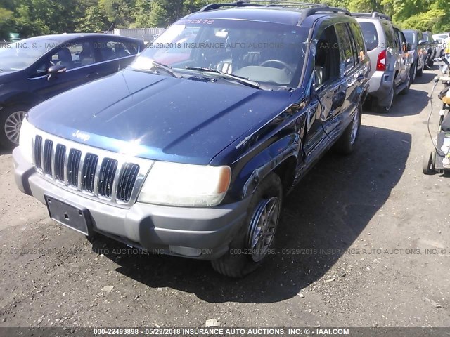 1J4GW58S3YC212315 - 2000 JEEP GRAND CHEROKEE LIMITED BLUE photo 2