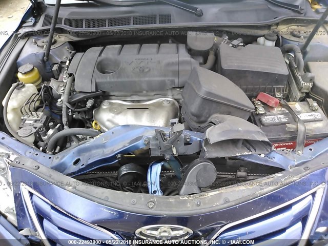 4T1BF3EK5AU561528 - 2010 TOYOTA CAMRY SE/LE/XLE BLUE photo 10