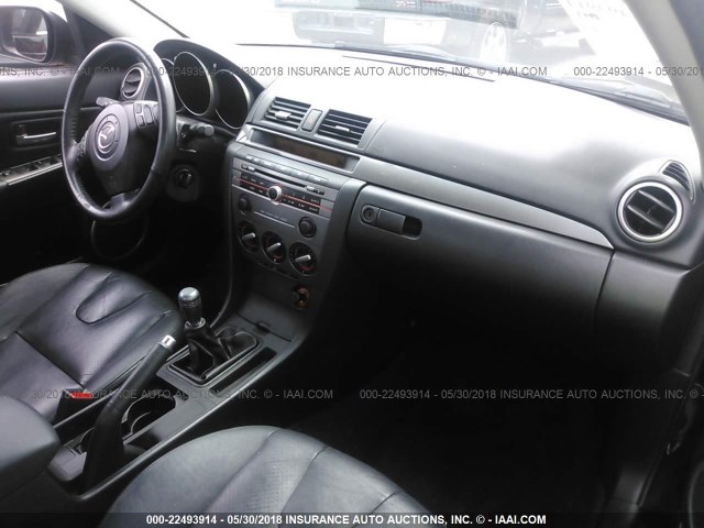 JM1BK323571620780 - 2007 MAZDA 3 S BLACK photo 5