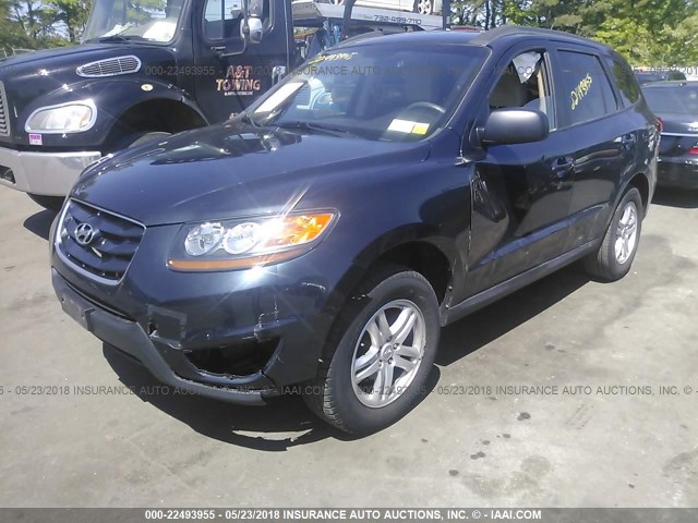 5XYZGDAB6BG010653 - 2011 HYUNDAI SANTA FE GLS BLUE photo 6