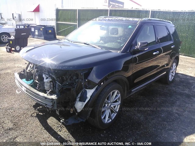 1FM5K8F81GGC24824 - 2016 FORD EXPLORER LIMITED 黑色 照片 2