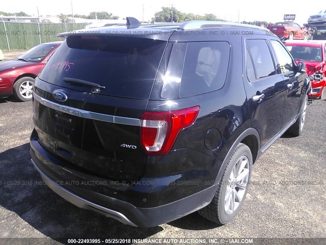 1FM5K8F81GGC24824 - 2016 FORD EXPLORER LIMITED 黑色 照片 4