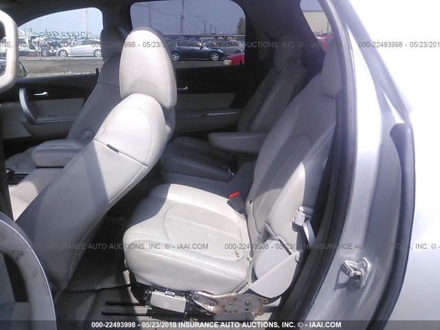 1GKER23D69J100945 - 2009 GMC ACADIA SLT-1 SILVER photo 8