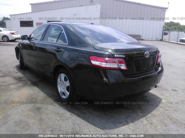 4T1BF3EK7AU529292 - 2010 TOYOTA CAMRY SE/LE/XLE 绿色 照片 3