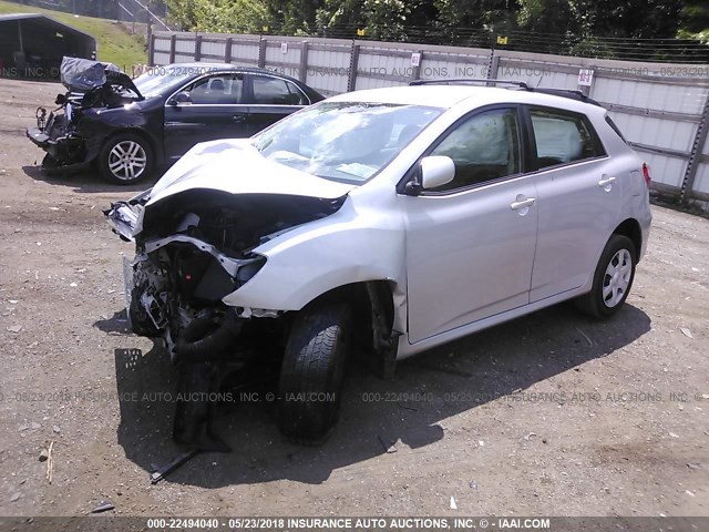 2T1KU40E19C139380 - 2009 TOYOTA COROLLA MATRIX  SILVER photo 2