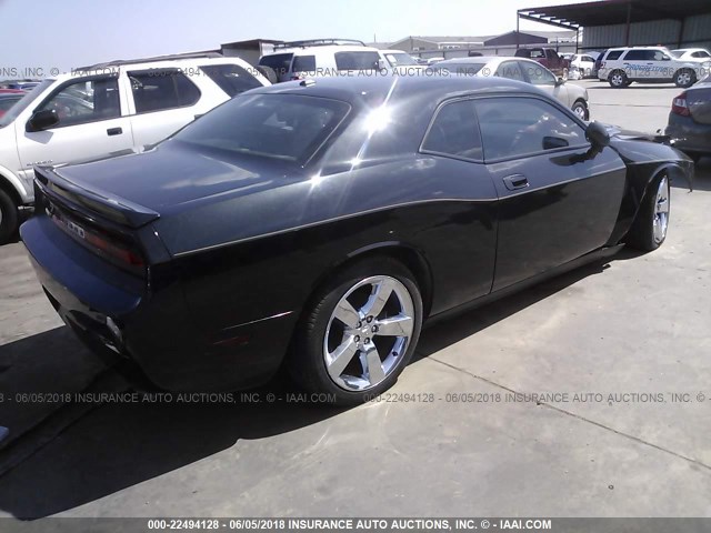 2B3CJ5DT3AH324070 - 2010 DODGE CHALLENGER R/T BLACK photo 4