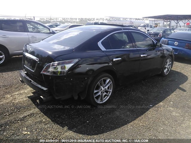 1N4AA5AP5DC819624 - 2013 NISSAN MAXIMA S/SV BLACK photo 4