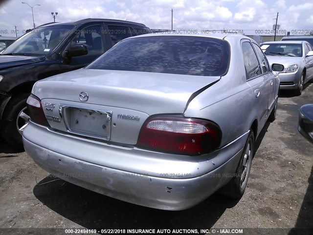 1YVGF22C415218361 - 2001 MAZDA 626 ES/LX SILVER photo 4