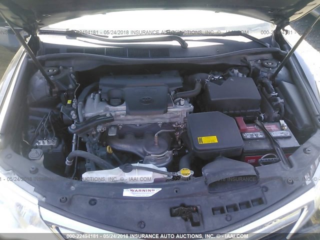 4T4BF1FK0CR164028 - 2012 TOYOTA CAMRY SE/LE/XLE 黑色 照片 10