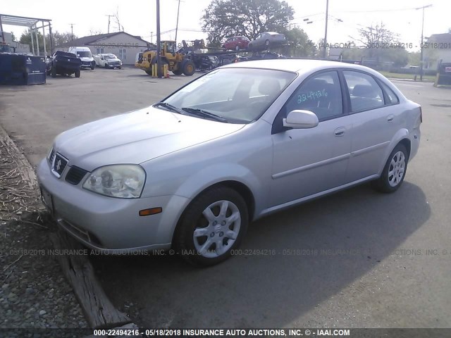 KL5JD56Z45K230007 - 2005 SUZUKI FORENZA S SILVER photo 2