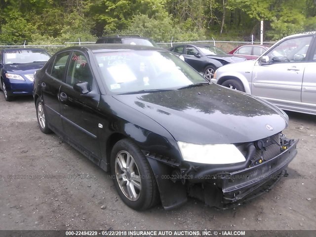 YS3FD49Y761006310 - 2006 SAAB 9-3 BLACK photo 1