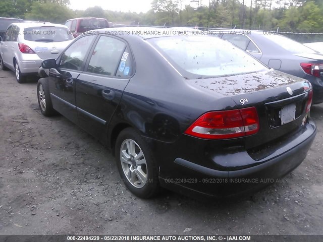 YS3FD49Y761006310 - 2006 SAAB 9-3 BLACK photo 3