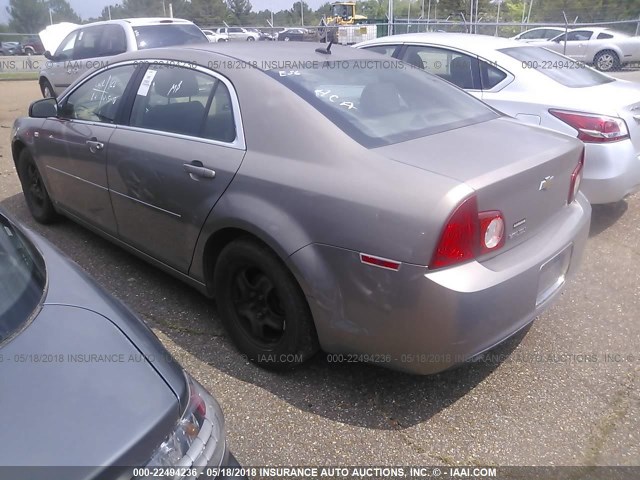 1G1ZG57B78F242597 - 2008 CHEVROLET MALIBU LS 锡色 照片 3