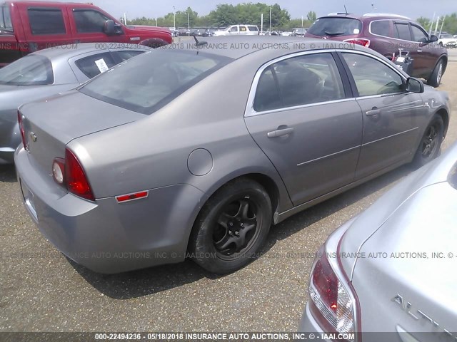 1G1ZG57B78F242597 - 2008 CHEVROLET MALIBU LS 锡色 照片 4