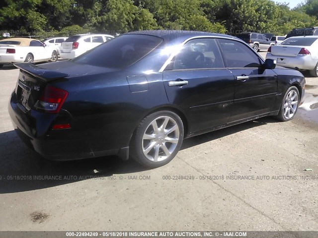 JNKAY41E44M400817 - 2004 INFINITI M45 BLUE photo 4