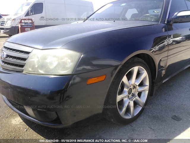 JNKAY41E44M400817 - 2004 INFINITI M45 BLUE photo 6