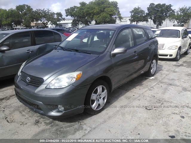 2T1KR32E37C663913 - 2007 TOYOTA COROLLA MATRIX XR GRAY photo 2