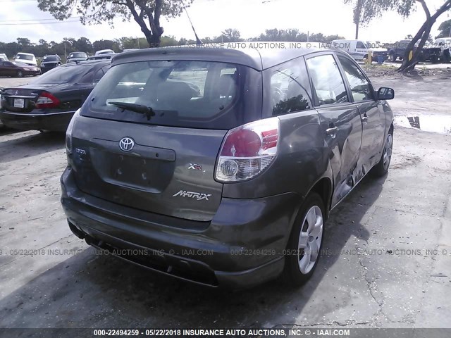 2T1KR32E37C663913 - 2007 TOYOTA COROLLA MATRIX XR GRAY photo 4