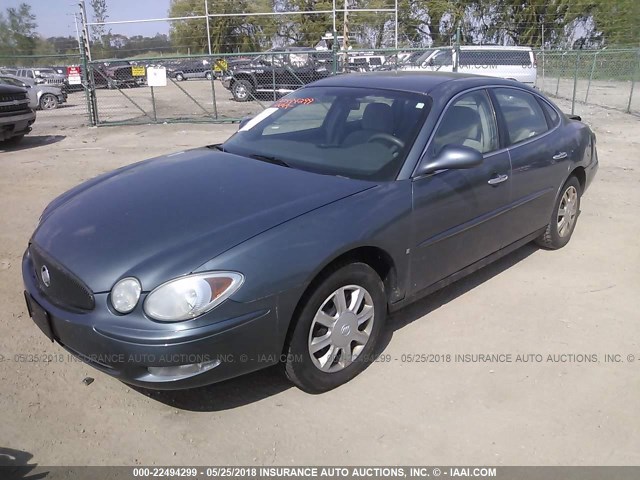 2G4WC582971150252 - 2007 BUICK LACROSSE CX BLUE photo 2