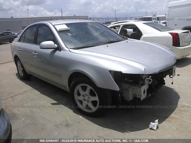 5NPEU46F66H121592 - 2006 HYUNDAI SONATA GLS/LX SILVER photo 1