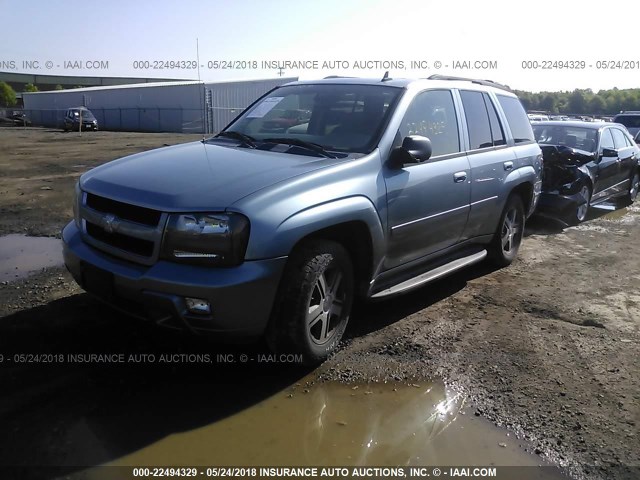 1GNDT13S262319321 - 2006 CHEVROLET TRAILBLAZER LS/LT Light Blue photo 2