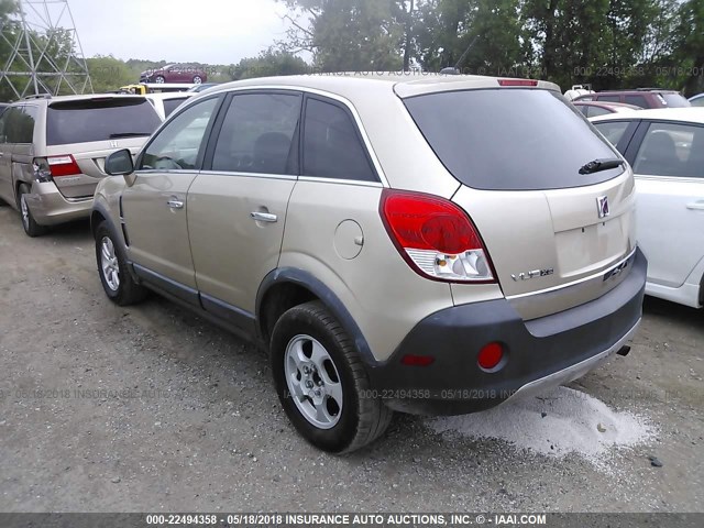 3GSCL33P88S666868 - 2008 SATURN VUE XE GOLD photo 3