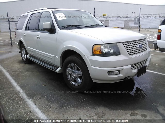 1FMFU20566LB02718 - 2006 FORD EXPEDITION LIMITED WHITE photo 1