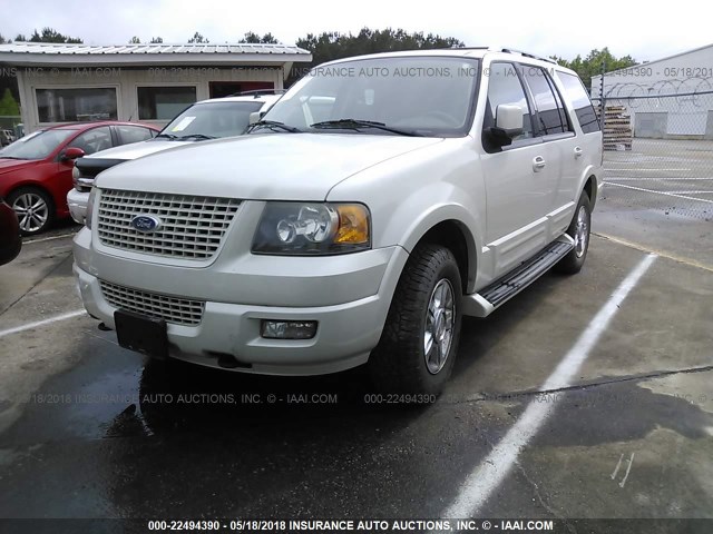 1FMFU20566LB02718 - 2006 FORD EXPEDITION LIMITED WHITE photo 2