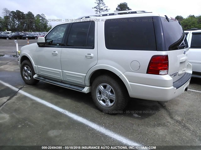 1FMFU20566LB02718 - 2006 FORD EXPEDITION LIMITED WHITE photo 3