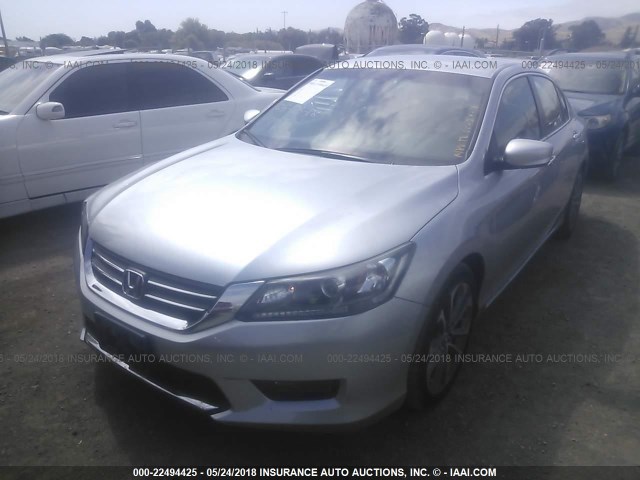 1HGCR2F52EA053481 - 2014 HONDA ACCORD SPORT SILVER photo 2