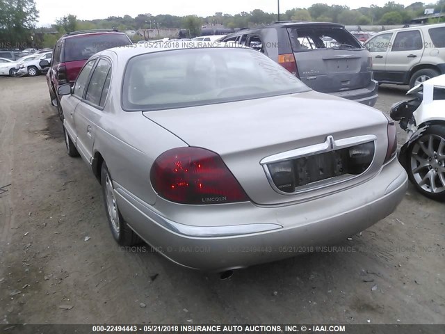 1LNHM97V2XY660061 - 1999 LINCOLN CONTINENTAL  TAN photo 3