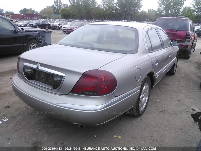 1LNHM97V2XY660061 - 1999 LINCOLN CONTINENTAL  TAN photo 4