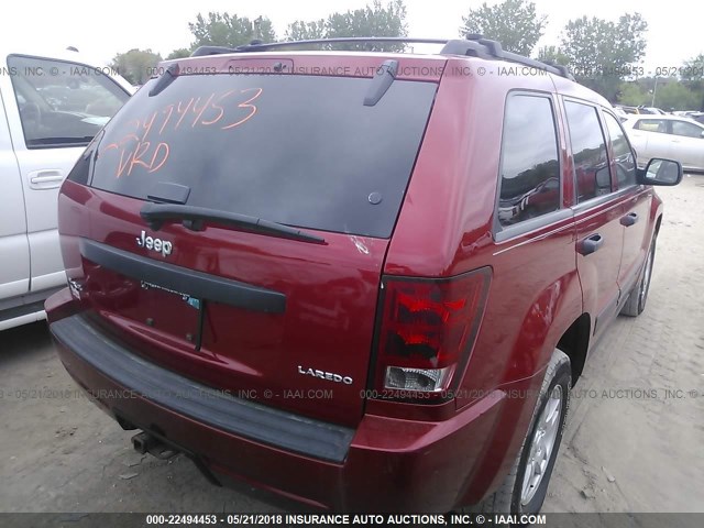 1J4GR48K75C715908 - 2005 JEEP GRAND CHEROKEE LAREDO/COLUMBIA/FREEDOM 红色 照片 4