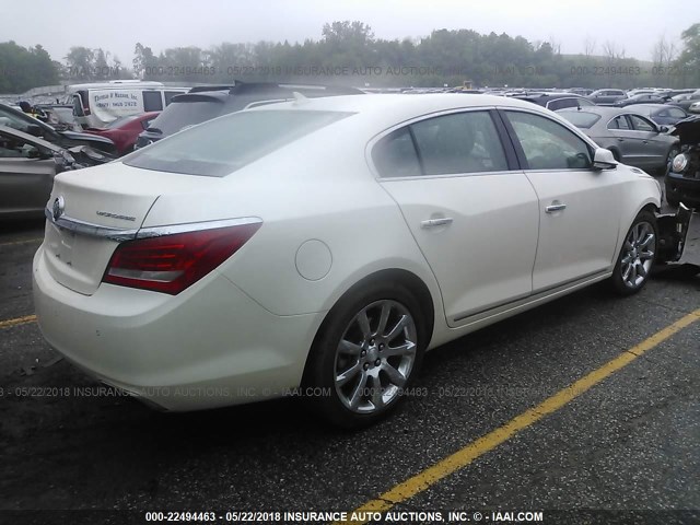 1G4GD5G38EF182935 - 2014 BUICK LACROSSE PREMIUM WHITE photo 4