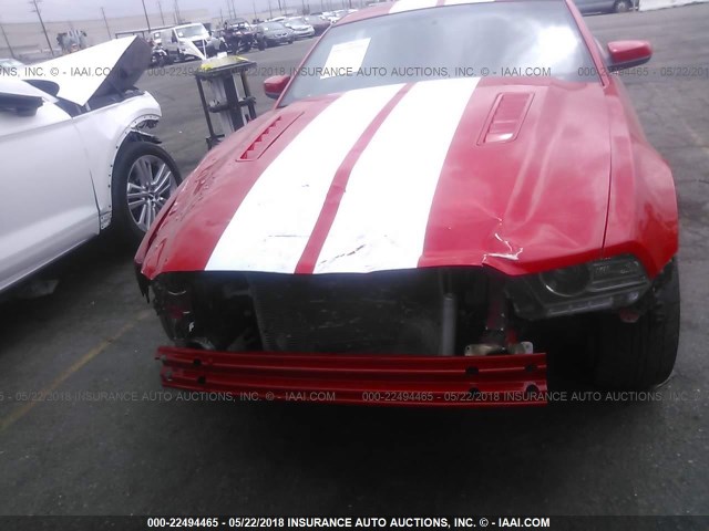 1ZVBP8CF1E5207538 - 2014 FORD MUSTANG GT RED photo 6
