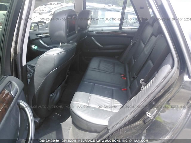 5UXFB53595LV15611 - 2005 BMW X5 4.4I BLACK photo 8