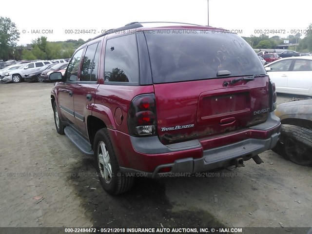 1GNDT13S122190353 - 2002 CHEVROLET TRAILBLAZER  RED photo 5